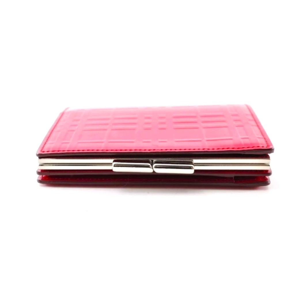 Mint! Burberry Check Clasp Bi-Fold Folio Wallet E… - image 6